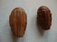 2 Chinese Hand Carved Nut Luohan Immortal Monk Wood Antique Vintage Praying Bead Other photo 8