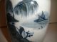 Antique Chinese White And Blue Porcelain Vase Decoted People Landscape Scene Vases photo 9