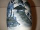 Antique Chinese White And Blue Porcelain Vase Decoted People Landscape Scene Vases photo 4