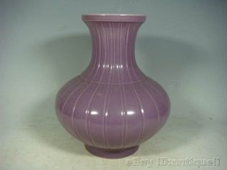 Chinese Indigo Glaze Porcelain Vase photo
