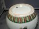 Antique 19th Century Chinese Porcelain Famille Vert Wucai Vase Urn Kangxi Taste Vases photo 6