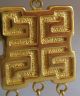 Fine 14k Gold Chinese Symbol Pierced Dangle Earrings 3.  8g Necklaces & Pendants photo 9