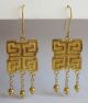 Fine 14k Gold Chinese Symbol Pierced Dangle Earrings 3.  8g Necklaces & Pendants photo 8