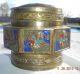 Fish Enamel Chinese Brass Tea Caddy China Enameled Other photo 6
