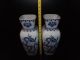 2 Large Antique Ardalt Porcelain Dragon Azul Vases Vases photo 4