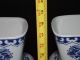2 Large Antique Ardalt Porcelain Dragon Azul Vases Vases photo 5