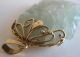 Fine Old Chinese Carved Jade 14k Gold Dragon Necklace Pendant Necklaces & Pendants photo 8