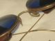 Exquisite Antique Chinese Qing Dynasty Liujin Buff Frame Blue Pilot Eyeglass Other photo 2