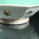 Antique Chinese Export 19th C Octagonal Footed Bowl Aqua Rooster Flowers Bowls photo 5