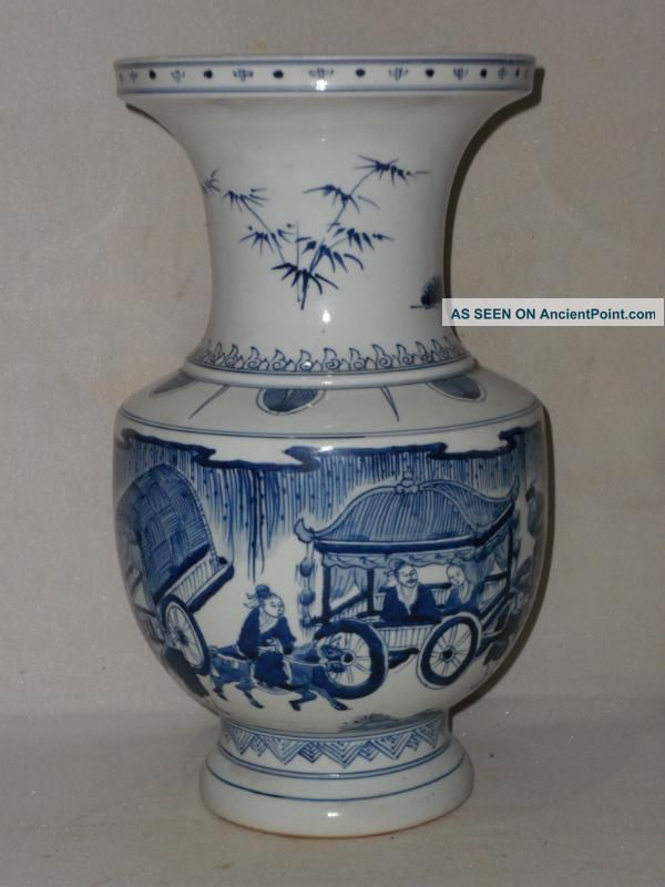 Blue&white Porcelain Figure Vase Vases photo