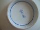 Vintage Chinese Pottery Dark Blue Tissue Paper Flowers Ceramic Footed Bowl Bowls photo 2