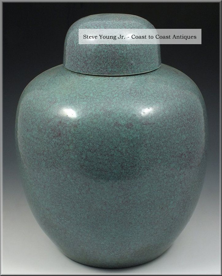 Fine Large 19th Century Antique Chinese Robins Egg Blue Glaze Jar Vases photo
