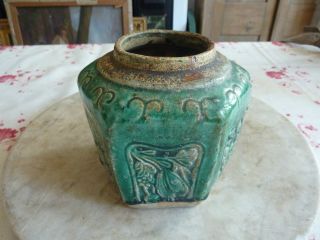 Antique Chinese Pottery Ginger Jar photo