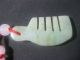 100% Natural Chinese A Grade Jade Pendant /small Comb Means Everything Go Well Necklaces & Pendants photo 1