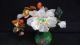 Antique Asian Vase With Hand Carved Gemstone Flowers Vases photo 2