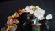 Antique Asian Vase With Hand Carved Gemstone Flowers Vases photo 3