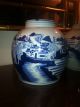 Blue And White Chinese Porcelain Jar Pair - Two Jars Vases photo 2