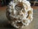 Antique Chinese Faux Ivory Ox Bone Carved Mystery Ball / Puzzle Ball Other photo 5