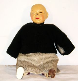 Vintage Chinese Composition Doll M7 photo