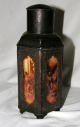 Antique Chinese Painted Panels Metal Glass Container Flask Urn Incense Vessel Other photo 1