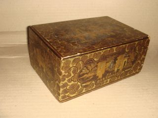 Antique Chinese Lacquer Box - photo