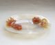 100% Chinese Carved Agate Goldfish Plates Other photo 2