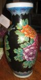 Hand Painted Chinese Floral Vase Just Absolutely Incredible Looking Vases photo 1