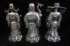 - Collection Tibet - Copper Silver - Plated - Good Luck Three Gods Buddha photo 3