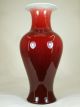Chinese Red Glazed Porcelain Flower Vase Other photo 4
