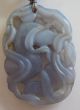 Fine Old Chinese Carved Lavender Agate Graduated Bead Lion Pendant Necklace Necklaces & Pendants photo 10