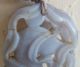 Fine Old Chinese Carved Lavender Agate Graduated Bead Lion Pendant Necklace Necklaces & Pendants photo 4