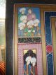 Very Large Vintage Painting On Silk From India India photo 7