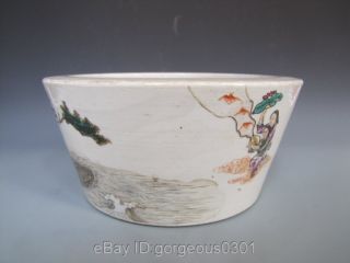 Excellent Chinese Famille Rose Porcelain Brush Washer photo
