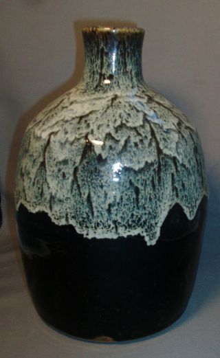 Antique Chinese Stoneware Porcelain Flambe Vase Urn Jar photo
