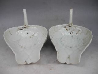 Chinese Pair White Glaze Porcelain Cups photo