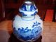 Antique Gourd Style Chinese Vase With Metal Rim Vases photo 2