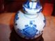 Antique Gourd Style Chinese Vase With Metal Rim Vases photo 4