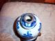 Antique Gourd Style Chinese Vase With Metal Rim Vases photo 5