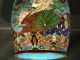 Fabulous 19th C.  Japanese Cloisonne Enamel On Bronze Vase W/ Manchurin Crane Vases photo 2