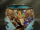 Fabulous 19th C.  Japanese Cloisonne Enamel On Bronze Vase W/ Manchurin Crane Vases photo 5