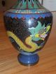 Antique Chinese Cloisonne Enamel Dragon Vase ~11 