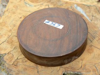 367 Vintage Or Antique Chinese Wooden Lid For Jar 4 - 5/8 