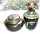 Antique Dragon Cloisonne Vase And Antique Cloisonne Urn/snuff Box Vases photo 1
