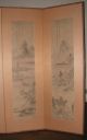 Chinese Room Divider Silk Painted Screen: Poetry From Tang,  Song,  Ming Dynasty Other photo 10