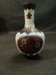 19th C.  Miniature Chinese Cloisonne Enamel Vase Vases photo 2