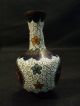 19th C.  Miniature Chinese Cloisonne Enamel Vase Vases photo 3