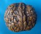 Antique Chinese Hand Carved Walnut Shell - Monks,  Flowers And Leaves Other photo 3