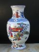 Fine Chinese Color Porcelain Human Picture Vase Vases photo 3