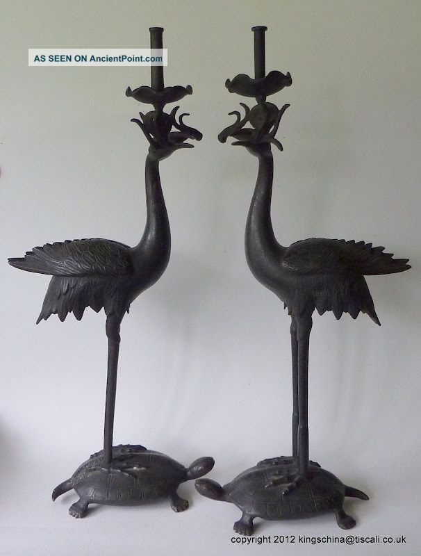 Antique Chinese Bronze Figures Ming To Qing Statue Vase Censer Vases photo