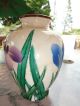 Early Export China / Asian Art Pottery Vase Hp Signed Vases photo 11